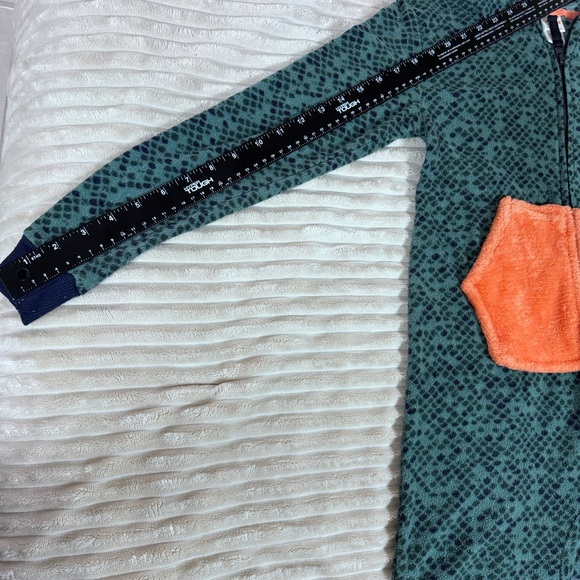 Cat Jack Hooded Dinosaur Pajamas Fleece Jumpsuit Costume Boys One Piece M 8/10 - Picture 9 of 13